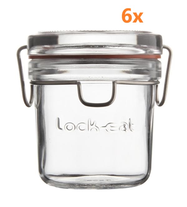 Lock-eat weckpot 200 ml - Ø 80 mm (6 stuks) 