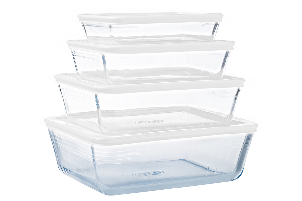 Pyrex Cook & Freez set van 4 bewaarschalen 