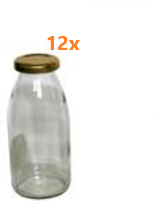Fles met schroefdeksel - 250 ml (12 stuks) 