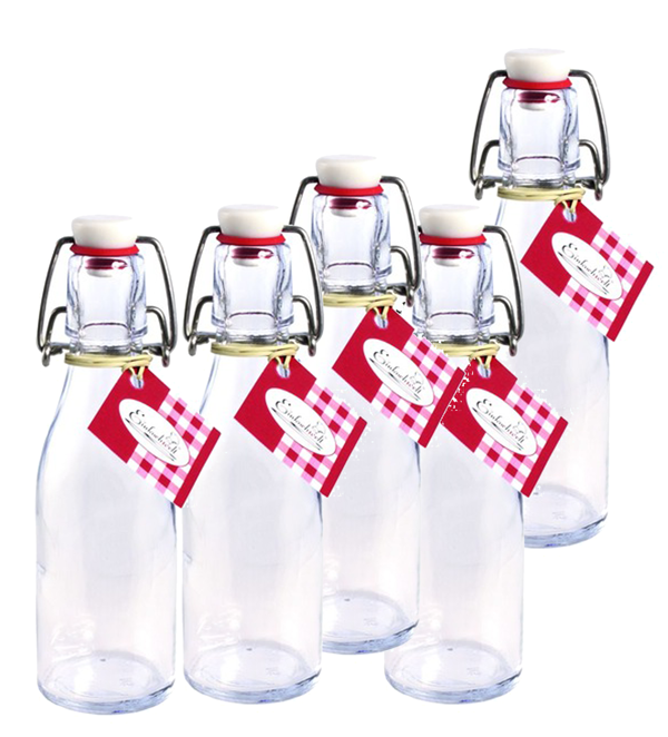 Einkochwelt - 12 flessen - 200 ml - rond - met beugelsluiting - per pallet - 84 dozen 