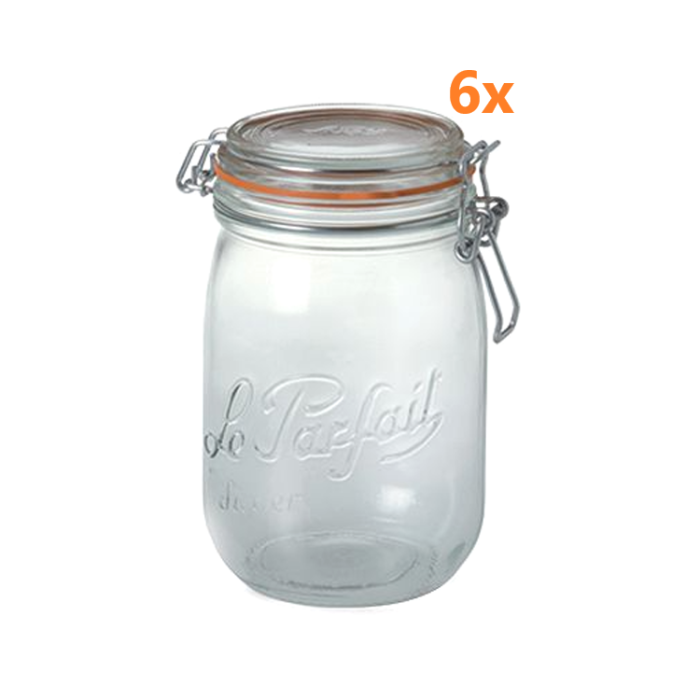 Le Parfait Bügelglas 1 Liter Ø 85 mm (rundes Modell