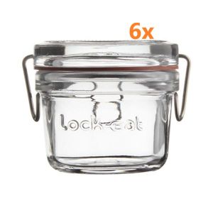 Lock-eat weckpot 125 ml - Ø 80 mm (6 stuks) 
