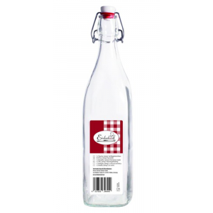 Fles met kunststoffen beugelsluiting - 1 liter 