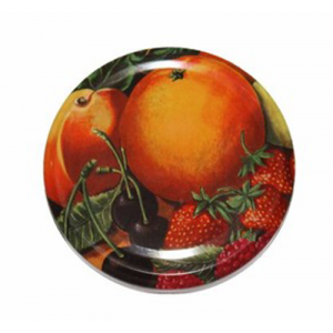 Jampotdeksels fruitmotief Ø 82 mm (10 stuks) 