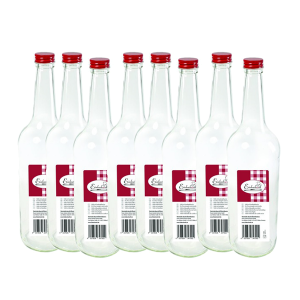 Einkochwelt - doos met 12 flessen - 1 l - rond - met schroefdop - per pallet - 20 dozen 