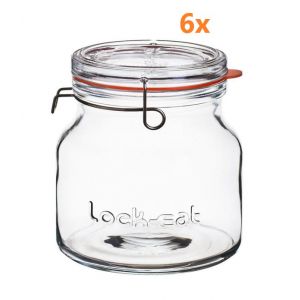 Lock-eat weckpot 1,5 liter - Ø 115 mm (6 stuks) 