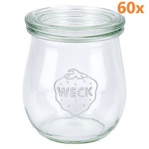 WECK Tulpglas 220 ml - Ø 60 mm - met glasdeksel (60 stuks) 