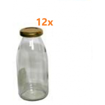 Fles met schroefdeksel - 250 ml (12 stuks) 