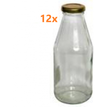 Fles met schroefdeksel - 500 ml (12 stuks) 