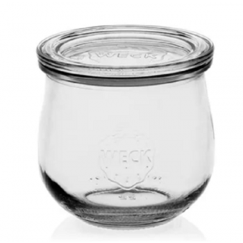 WECK Tulpglas 370 ml - Ø 80 mm - met glasdeksel 