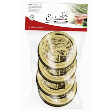 Quattro stagioni Marmeladenglasdeckel Ø 70 mm (4 Stück) 