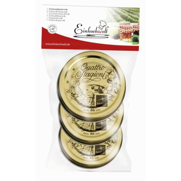 Quattro stagioni Marmeladenglasdeckel Ø 86 mm (3 Stück ) 