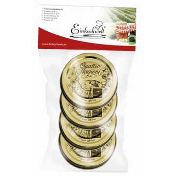 Quattro stagioni Marmeladenglasdeckel Ø 56 mm (4 Stück) 