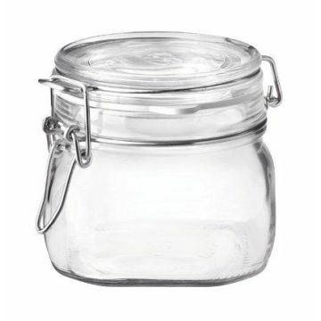 Fido Bügelglas eckig 500 ml - Ø 90 mm 
