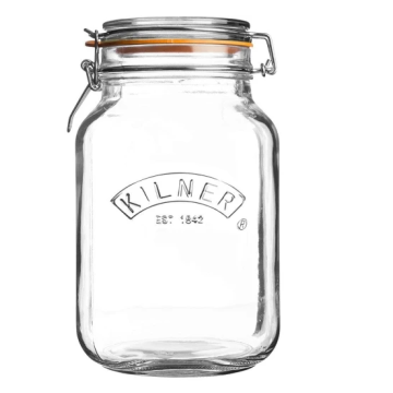 Kilner Drahtbügelglas eckig 1,5 Liter - Ø 85 mm 