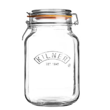 Kilner Drahtbügelglas eckig 2 Liter - Ø 85 mm 