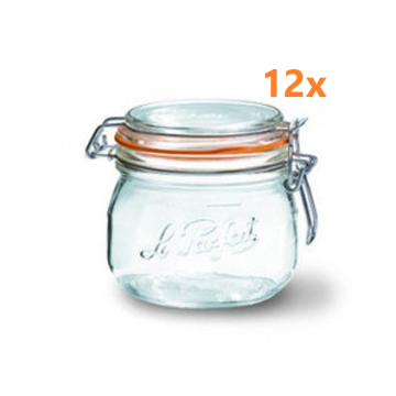 Le Parfait Bügelglas 250 ml Ø 70 mm (rundes Modell - 12 Stück) 