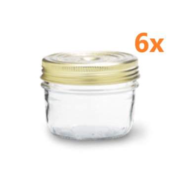 Le Parfait Familia Wiss -Terrine Einmachglas 350 ml (6 Stück) 