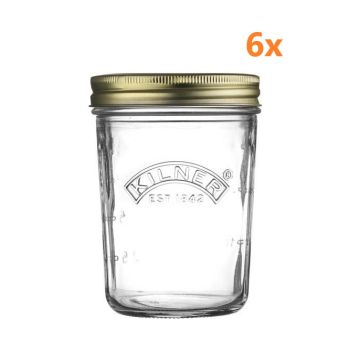 Kilner Einmachglas wide mouth 350 ml(6 Stück) 