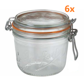 Le Parfait Bügelglas 500 ml Ø 100 mm (6 Stück) 