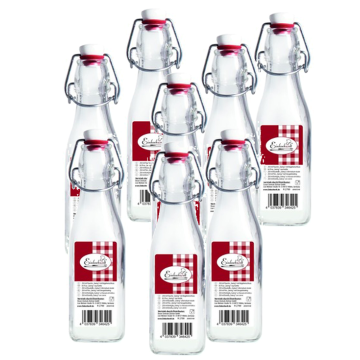 Einkochwelt - 12 Flaschen - 250 ml - quadratisch - mit bügelverschluss - pro palette - 84 kartons 