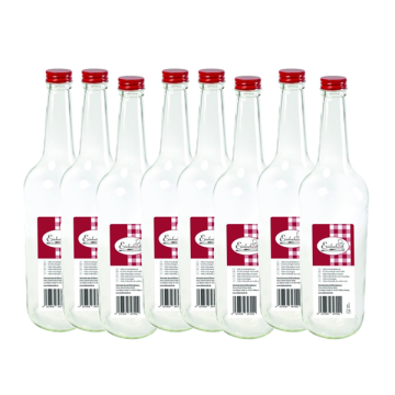 Einkochwelt Gradhalsflasche 1000 ml - set 12 - pro Palette - 20 Kartons 