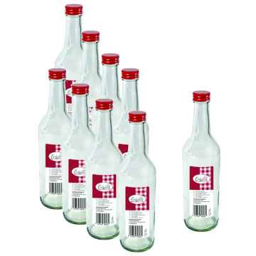 Einkochwelt - boite 12 bouteille - 500ml- rond - bouchon à visser - par palette - 48 boites 