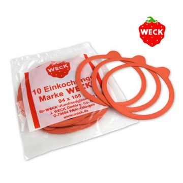 WECK joints pour bocaux verre Ø 100 mm - 94 x 108 mm (10 pièces) 