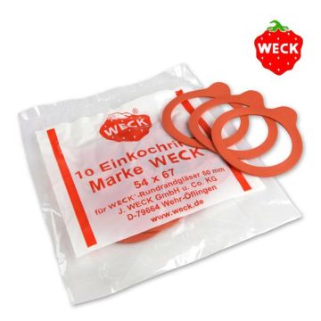 WECK joints pour bocaux verre Ø 60 mm - 54 x 67 mm (10 pièces) 