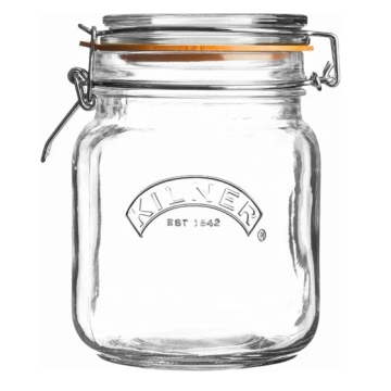 Kilner Drahtbügelglas eckig 1 Liter - Ø 85 mm 