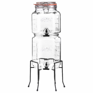 Kilner set de 2 distributeurs de boissons empilables avec  support 2L & 3L 