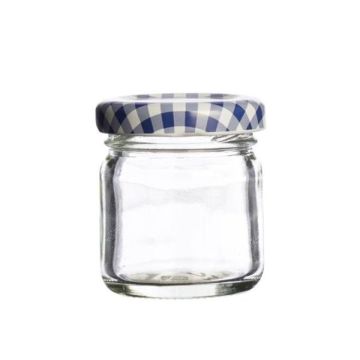 Kilner Marmeladenglas 43 ml mit deckel weiß - blau 