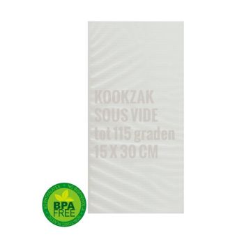 Sacs de cuisson sous vide 15 x 30 cm - 50 pièces avec microstructure 115 degrés 