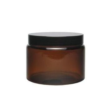 Glastiegel braun mit deckel 500 ml 