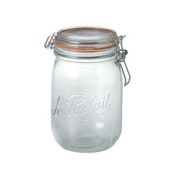 Le Parfait Bügelglas 1 Liter Ø 85 mm (rundes Modell) 
