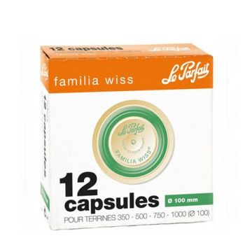 Le Parfait Kapseln für Familia Wiss Ø 100 mm (12 Stück) 