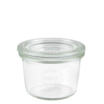 WECK Bocal droit 80 ml - RR60 - avec couvercle 