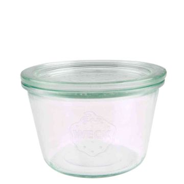 WECK Bocal droit 370 ml - RR100 - avec couvercle 