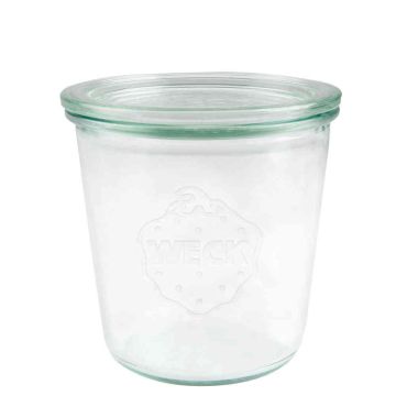 WECK Bocal droit 580 ml - RR100 - avec couvercle 