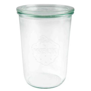 WECK Bocal droit 850 ml - RR100 - avec couvercle 