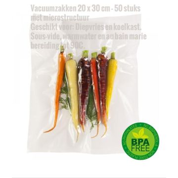 Vakuumierbeutel 20 x 30 cm 50 St. mit Mikrostruktur 