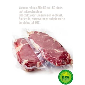 Vakuumierbeutel 25 x 50 cm 50 St. mit Mikrostruktur 