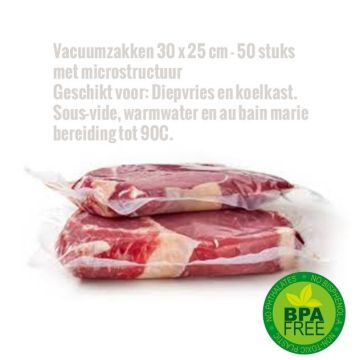 Vakuumierbeutel 30 x 25 cm 50 St. mit Mikrostruktur 