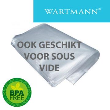 Sacs sous vide 15 x 25 cm WARTMANN- 50 pièces avec microstructure 