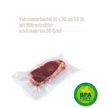 Sachets de conservation pour appareil de mise sous vide 10 x 30 cm- 50 pcs. 