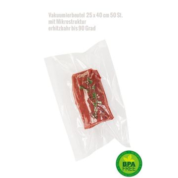 Sachets de conservation pour appareil de mise sous vide 25 x 40 cm- 50 pcs. 
