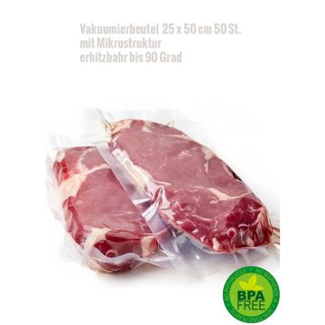 Sachets de conservation pour appareil de mise sous vide 25 x 50 cm - 50 pcs. 