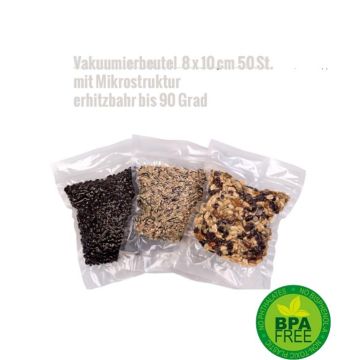 Sachets de conservation pour appareil de mise sous vide 8 x 10 cm - 50 pcs. 