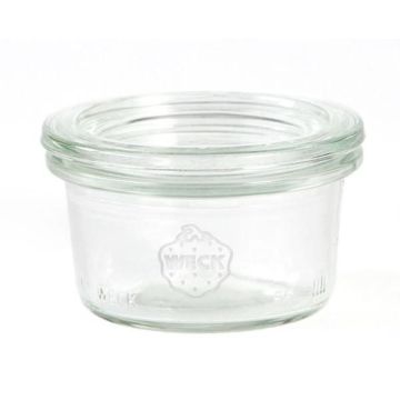 WECK Bocal droit 50 ml - RR60 - avec couvercle 
