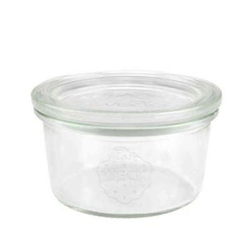 WECK Bocal droit 165 ml - RR80 - avec couvercle 